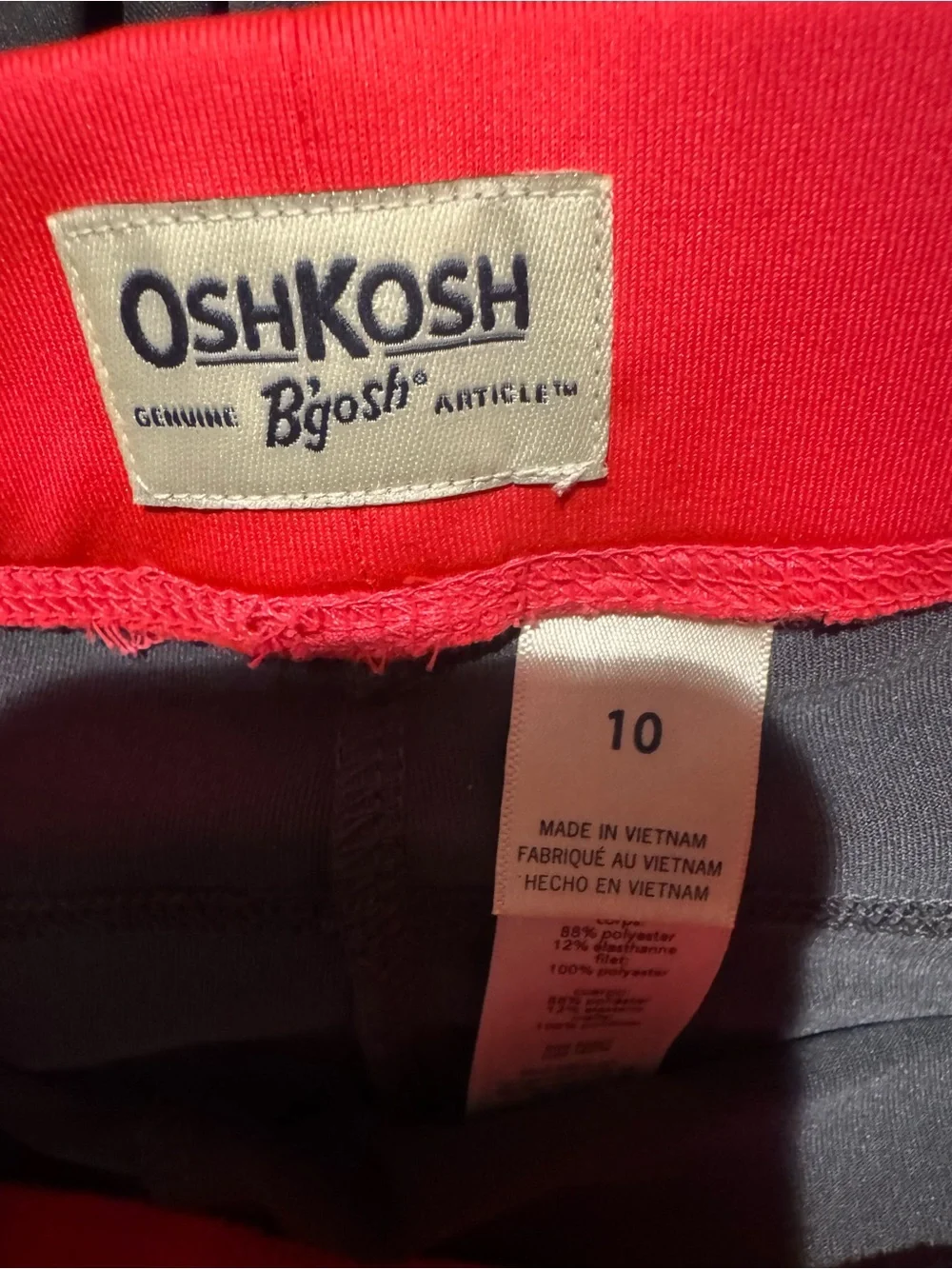 OshKosh B'gosh Black and Red Athletic Leggings